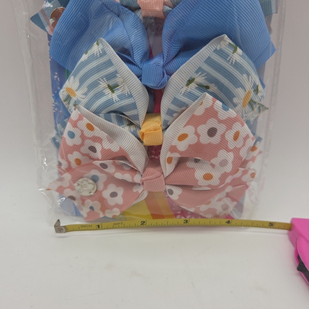 Lot 18ct Jojo Siwa 5" Bows Assorted Styles Unicorn Flowers Sprinkles Pink Blue - Picture 11 of 12